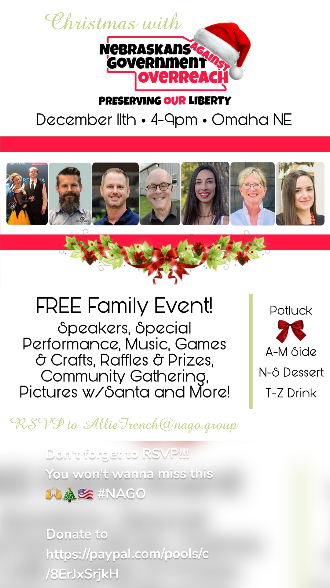 Don't forget to RSVP!!! You won't wanna miss this 🙌🎄🇺🇸 #NAGO

Donate to https://paypal.com/pools/c/8ErJxSrjkH