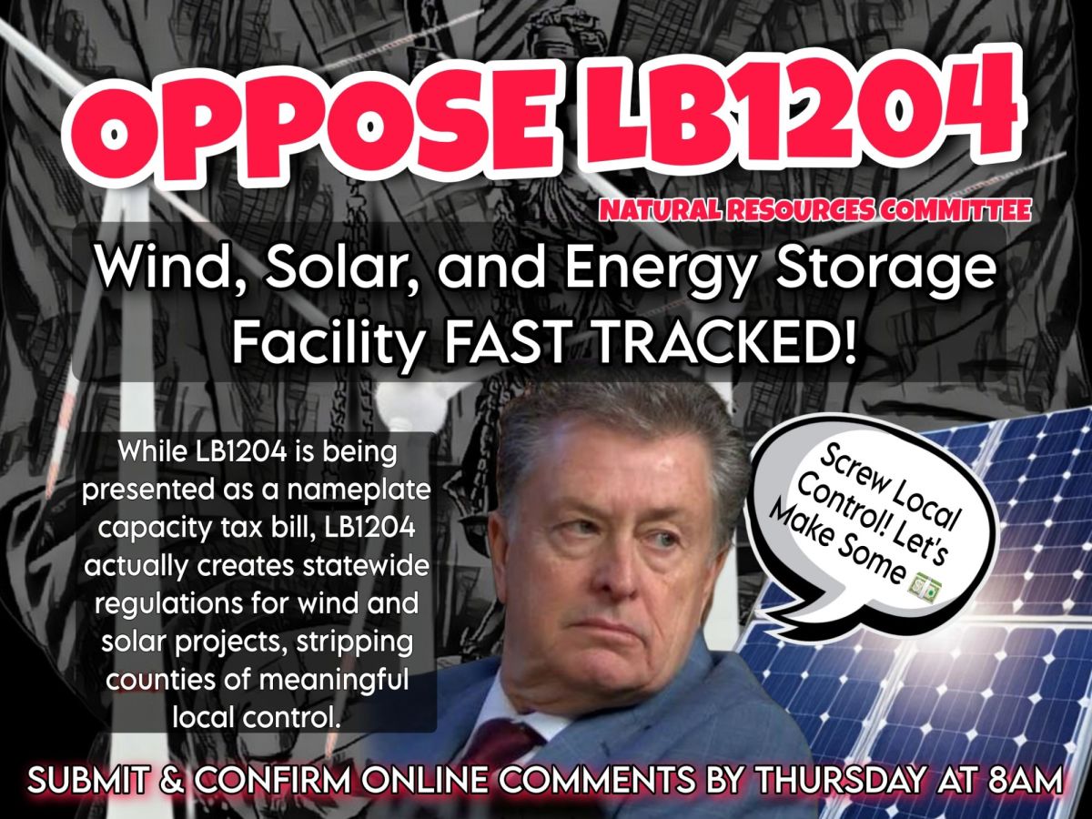 WIND and SOLAR POWER MOVE – OPPOSE LB1204 – Support Local&nbsp;Control